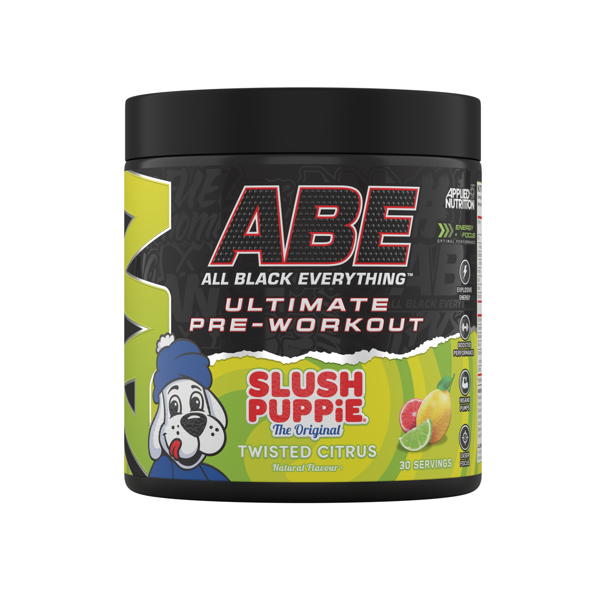 ABE All Black Ultimate Pre-workout Tub 375g