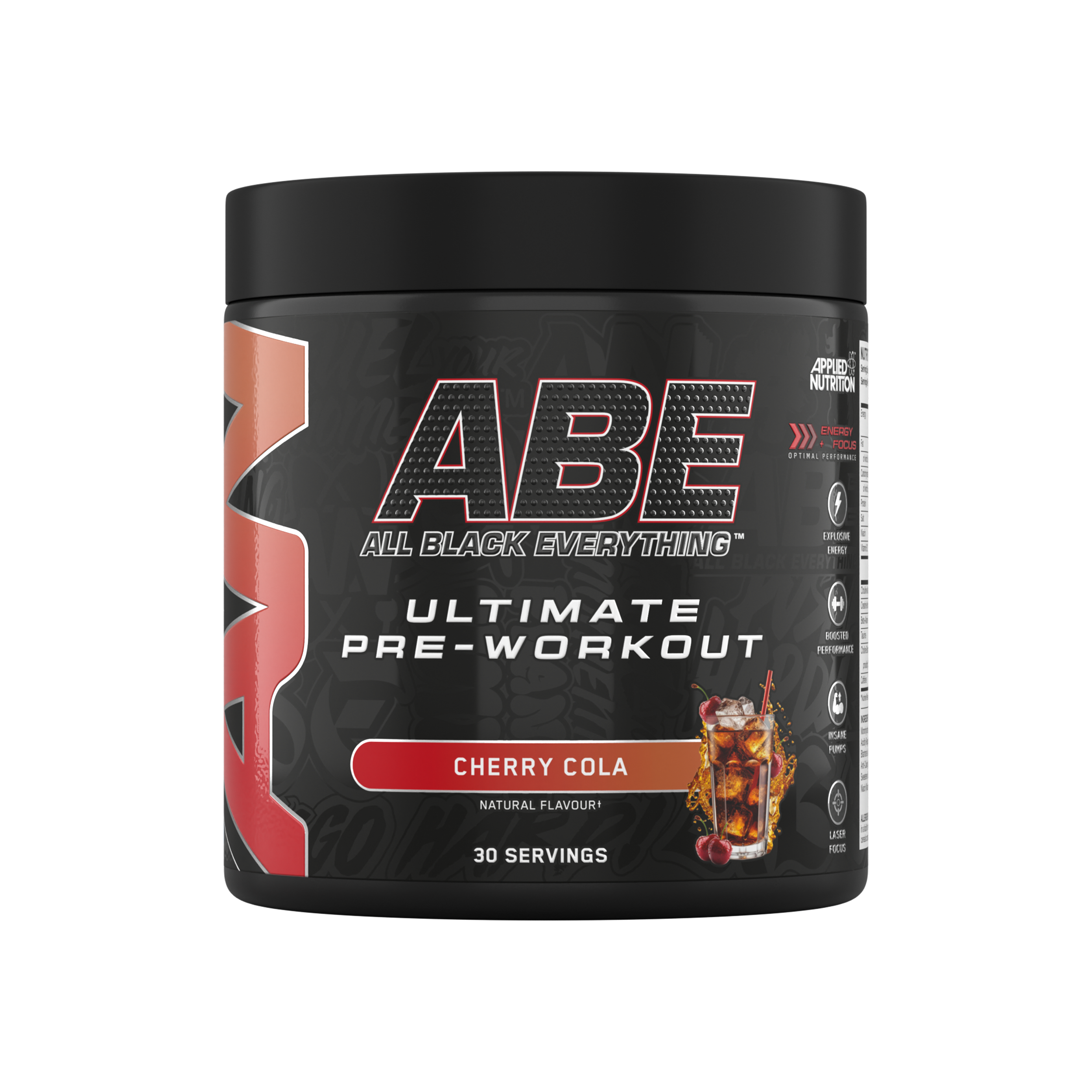 ABE All Black Ultimate Pre-workout Tub 375g