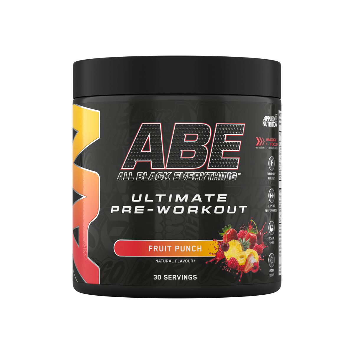 ABE All Black Ultimate Pre-workout Tub 375g