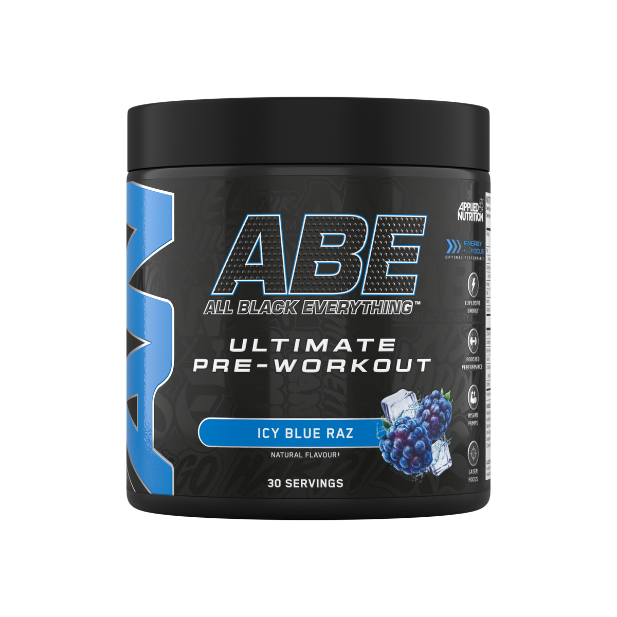 ABE All Black Ultimate Pre-workout Tub 375g
