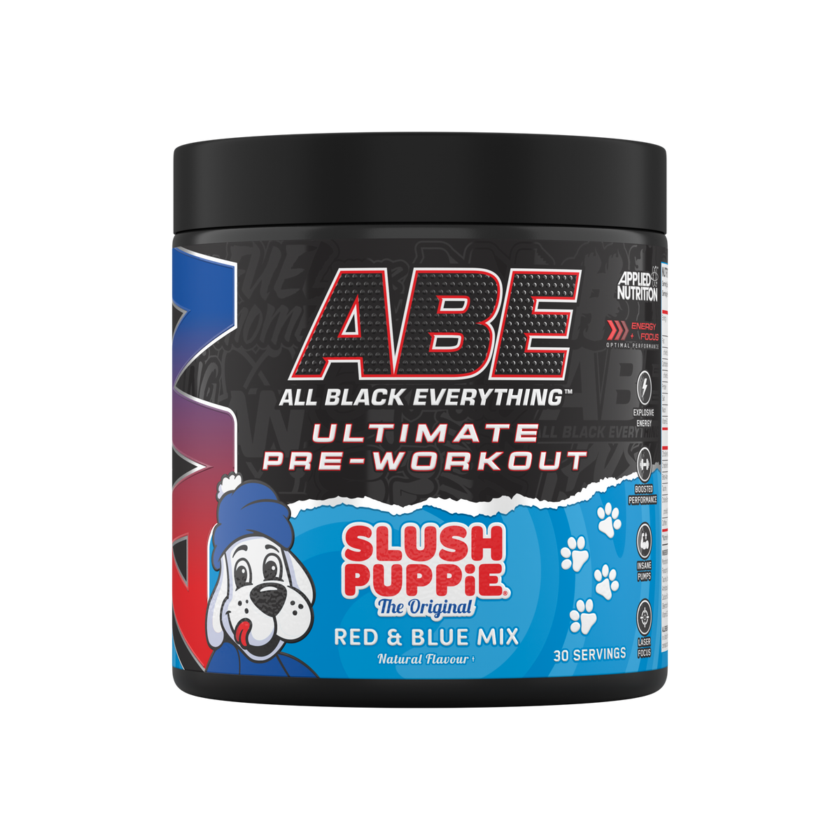 ABE All Black Ultimate Pre-workout Tub 375g